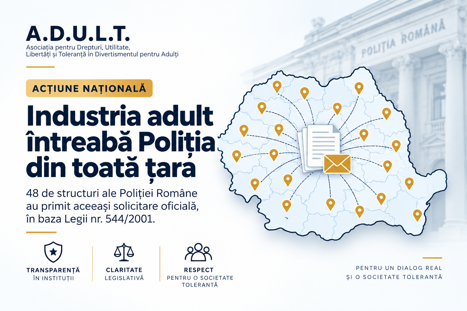 Industria adult întreabă Poliția din toată țara
